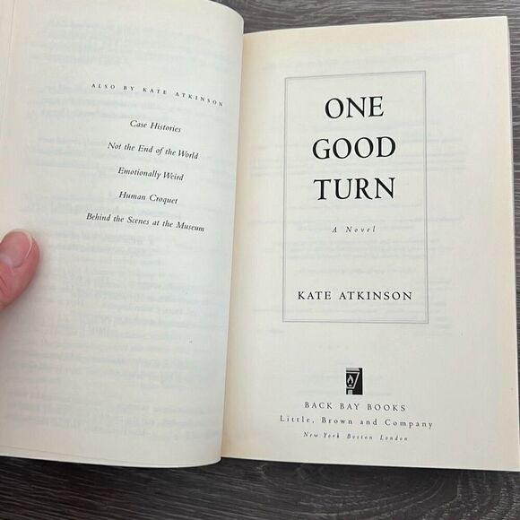 One Good Turn: A Novel by Kate Atkinson Paper Back Book - Picture 5 of 5